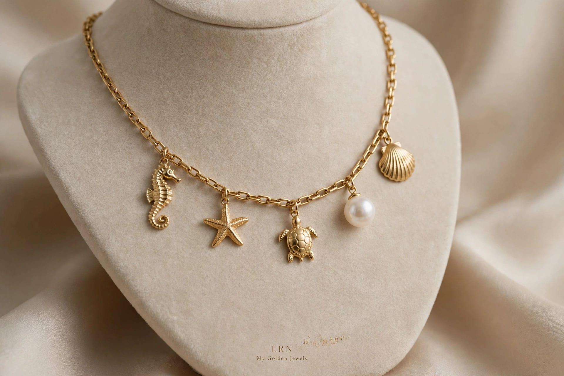Colier a breloques de mer